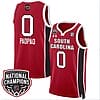 Te-Hina Paopao Jersey #0 South Carolina Gamecocks Basketball 2024 National Champions All Stitched Red