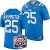 Trey Washington Jersey #25 Ole Miss Rebels Peach Bowl Patch 2024 College Football Blue