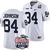 Theo Johnson Jersey #84 Penn State Peach Bowl Patch 2024 College Football White