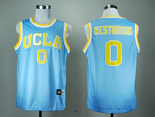 Russell Westbrook Jersey #0 UCLA Bruins NCAA Basketball Jersey Blue