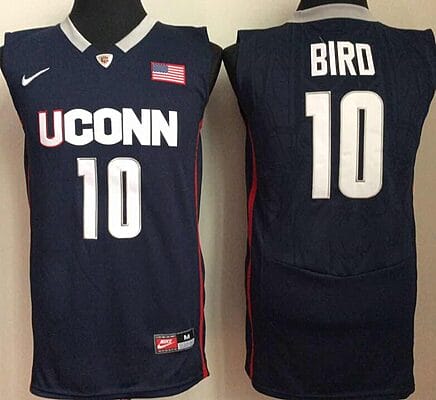Sue Bird Jersey #10 Uconn Huskies NCAA Basketball Blue