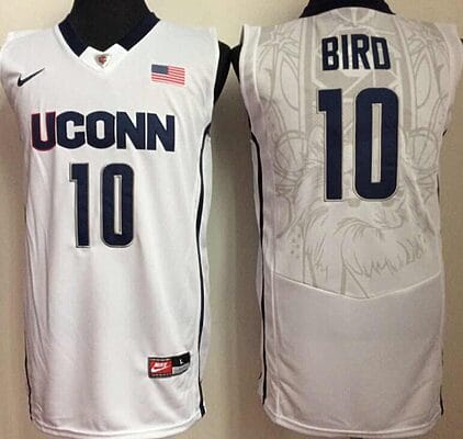 Uconn Huskies #10 Sue Bird NCAA Basketball Jersey White