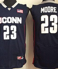 Uconn Huskies #23 Maya Moore NCAA Basketball Jersey Blue