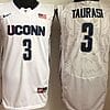 Uconn Huskies #3 Diana Taurasi NCAA Basketball Jersey White