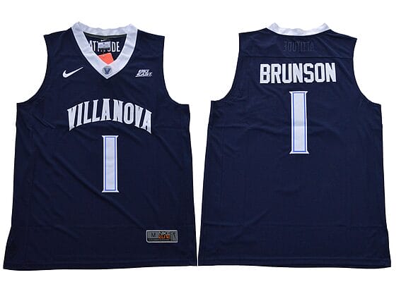 Jalen Brunson Jersey #1 Villanova Wildcats NCAA Basketball