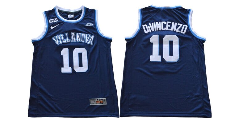 Donte DiVincenzo Jersey #10 Villanova Wildcats NCAA Basketball Jersey Dark Blue