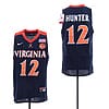 DeAndre Hunter Jersey #12 Virginia Cavaliers NCAA Basketball Jersey Navy