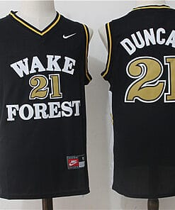 Tim Duncan Jersey #21 Wake Forest Demon Deacons NCAA