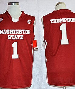 Klay Thompson Jersey #1 Washington State Cougars NCAA Basketball Jersey Red