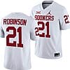 Xavier Robinson Jersey #21 Oklahoma Sooners 2024 College Football White