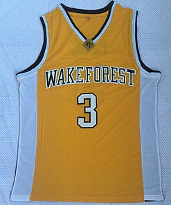 Chris Paul Jersey #3 Wake Forest University NCAA Basketball Jersey Yellow White