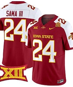 Abu Sama III Jersey #24 Iowa State Cyclones Vapor Limited College Football Stitched Cardinal Alternate