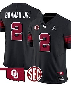 Billy Bowman Jr Jersey #2 Oklahoma Sooners Football Throwback Vapor Limited Stitched Black