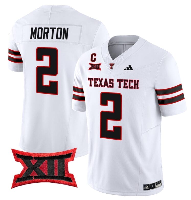 Behren Morton Jersey #2 Texas Tech Red Raiders Vapor Limited Football White