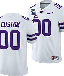 Custom Kansas State Jersey Name and Number 2023 Pop-Tarts Bowl Football White