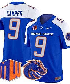 Cameron Camper Jersey #9 Boise State Broncos Vapor Limited College Football Stitched Royal Alternate