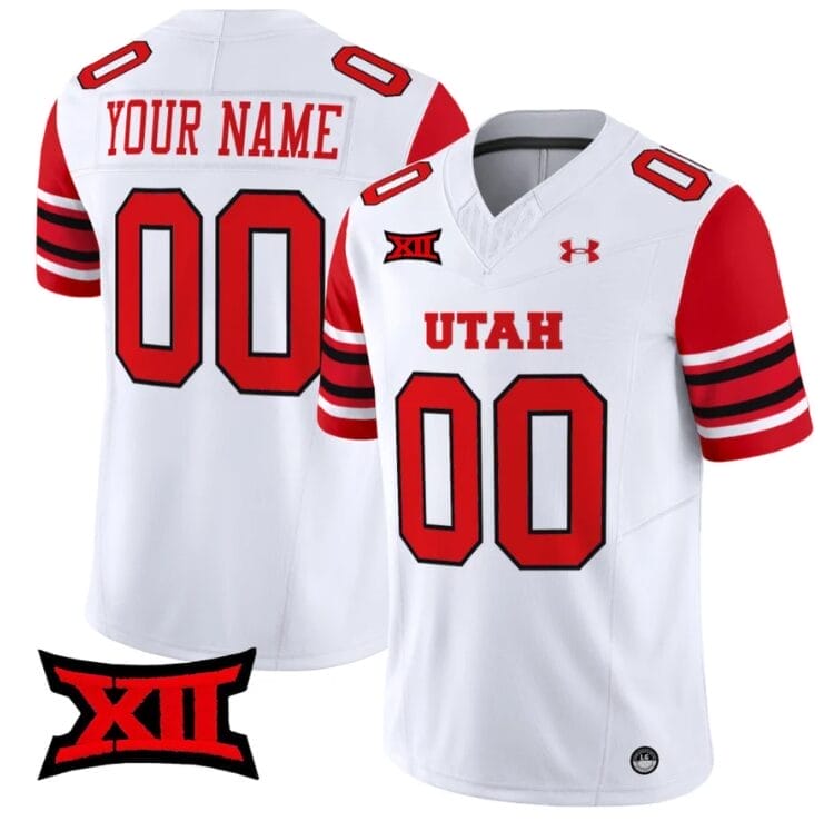 Custom Utah Utes Jersey Name and Number Vapor Limited College Football Stitched White