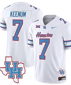 Case Keenum Jersey #7 Houston Cougars Oilers Jersey Inspired Vapor College Football Limited Stitched White