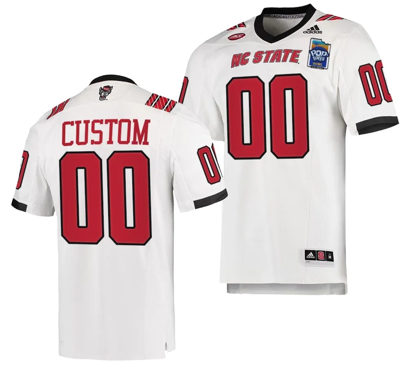 Custom NC State Jersey Name and Number 2023 Pop-Tarts Bowl Football White
