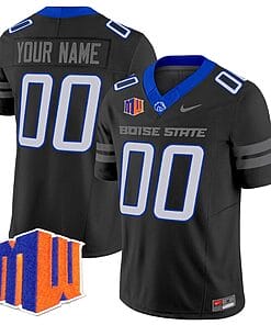 Custom Boise State Broncos Jersey Name and Number Vapor Limited College Football Stitched Black