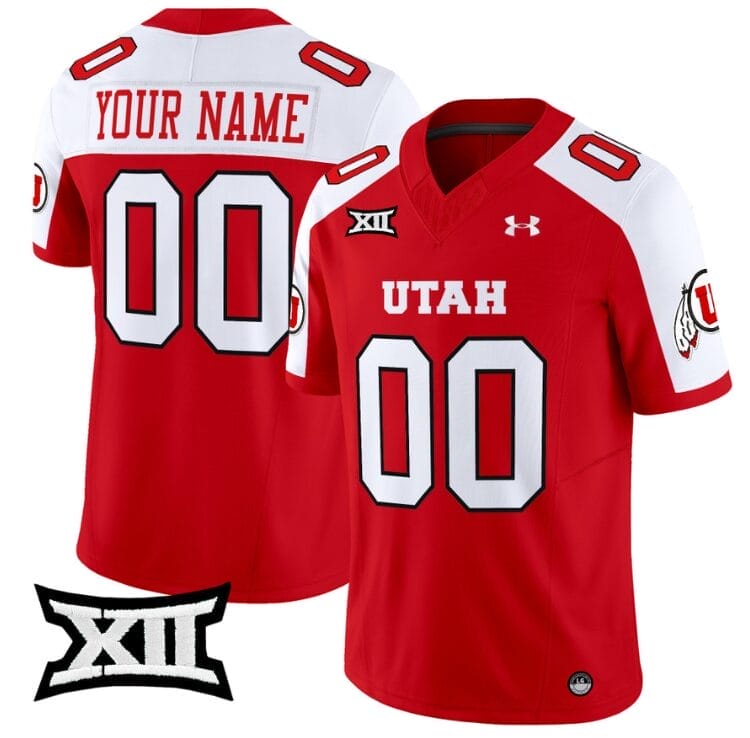 Custom Utah Utes Jersey Name and Number Vapor Limited College Football Stitched Red Alternate