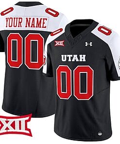 Custom Utah Utes Jersey Name and Number Vapor Limited College Football Stitched Black Alternate