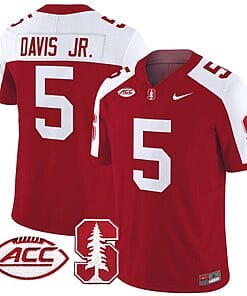 Chris Davis Jr Jersey #5 Stanford Cardinal Vapor Limited College Football Stitched Crimson Alternate
