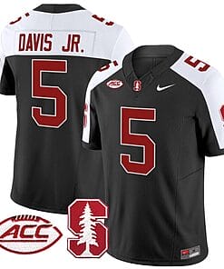 Chris Davis Jr Jersey #5 Stanford Cardinal Vapor Limited College Football Stitched Black Alternate