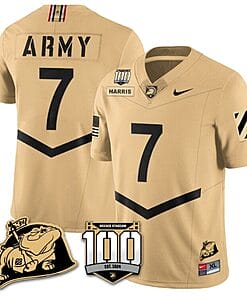Champ Harris Jersey #7 Army Black Knights Vapor Limited College Football Stitched Gold