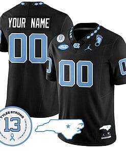 Custom North Carolina Jersey Name and Number Vapor College Football Stitched Black