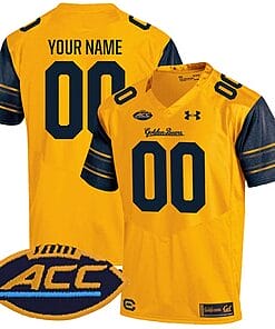 Custom California Golden Bears Jersey Name and Number College Football Gold Alternate Game