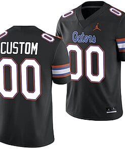 Custom Florida Gators Jersey Name and Number Alternate College Football 2023-24 Black