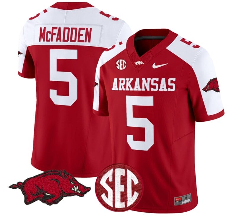 Darren McFadden Jersey #5 Arkansas Razorbacks Vapor Limited College Football Stitched Cardinal Alternate
