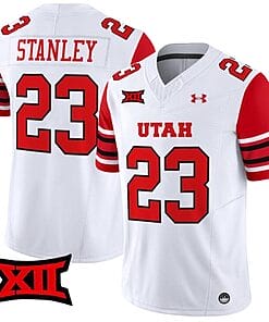 Dijon Stanley Jersey #23 Utah Utes Vapor Limited College Football Stitched White