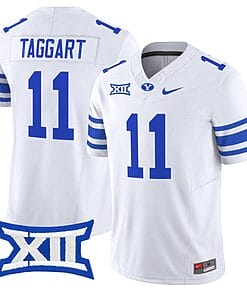 Harrison Taggart Jersey #11 BYU Cougars Vapor Limited College Football Stitched White