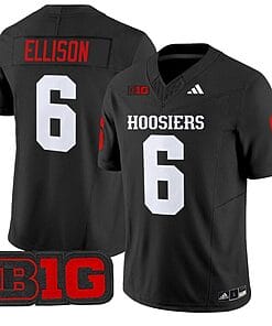 Justice Ellison Jersey #6 Indiana Hoosiers Vapor Limited Football Black