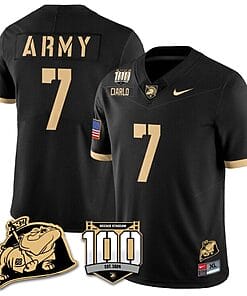 Jimmy Ciarlo Jersey #7 Army Black Knights Vapor Limited College Football Stitched Black