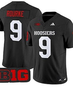 Kurtis Rourke Jersey #9 Indiana Hoosiers Vapor Limited Football Black