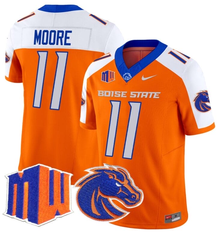 Kellen Moore Jersey #11 Boise State Broncos Vapor Limited College Football Stitched Orange Alternate