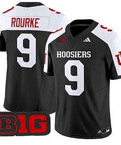 Kurtis Rourke Jersey #9 Indiana Hoosiers Vapor Limited Football Black Alternate