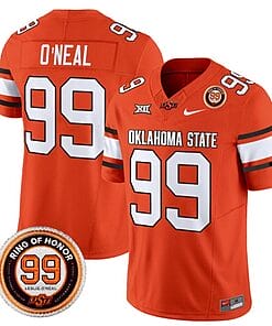 Leslie Oneal Jersey #99 Oklahoma State Cowboys Leslie O'neal Patch Vapor Limited College Football Stitched Orange