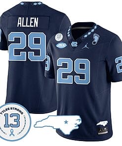 Marcus Allen Jersey #29 North Carolina Tar Heels Vapor College Football Stitched Navy