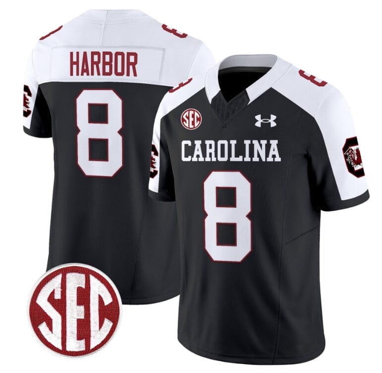 Nyck Harbor Jersey #8 South Carolina Gamecocks Football 1980 Throwback Vapor Limited Black Alternate