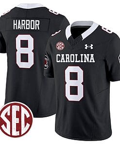 Nyck Harbor Jersey #8 South Carolina Gamecocks Football 1980 Throwback Vapor Limited Black