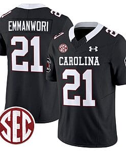 Nick Emmanwori Jersey #21 South Carolina Gamecocks Football 1980 Throwback Vapor Limited Black
