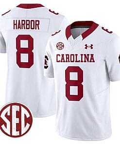Nyck Harbor Jersey #8 South Carolina Gamecocks Football 1980 Throwback Vapor Limited White
