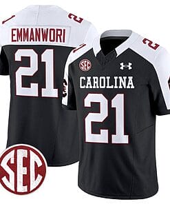 Nick Emmanwori Jersey #21 South Carolina Gamecocks Football 1980 Throwback Vapor Limited Black Alternate
