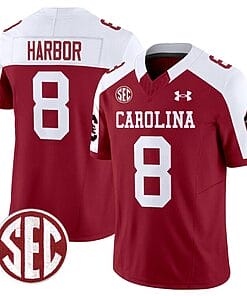 Nyck Harbor Jersey #8 South Carolina Gamecocks Football 1980 Throwback Vapor Limited Garnet Alternate