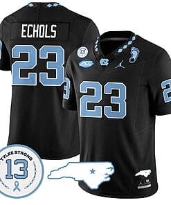 Power Echols Jersey #23 North Carolina Tar Heels Vapor College Football Stitched Black