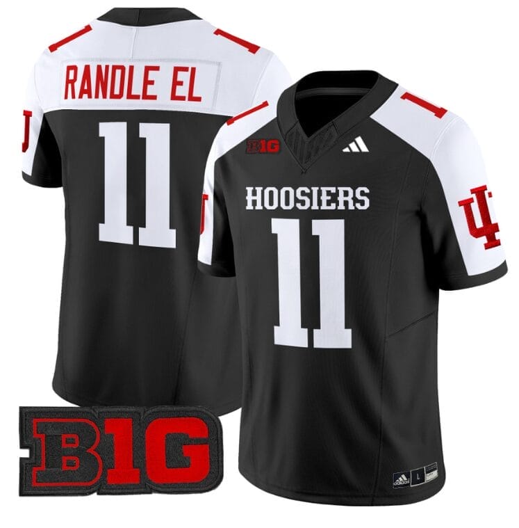 Randle El Jersey #11 Indiana Hoosiers Vapor Limited Football Black Alternate